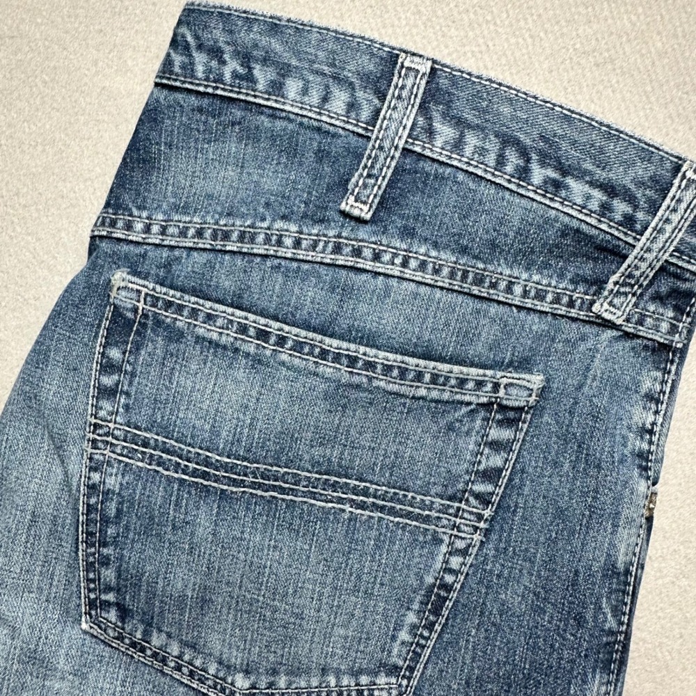 Cinch Black Label 2.0 Jeans Mens 37x34 Medium Wash Relaxed Straight Western